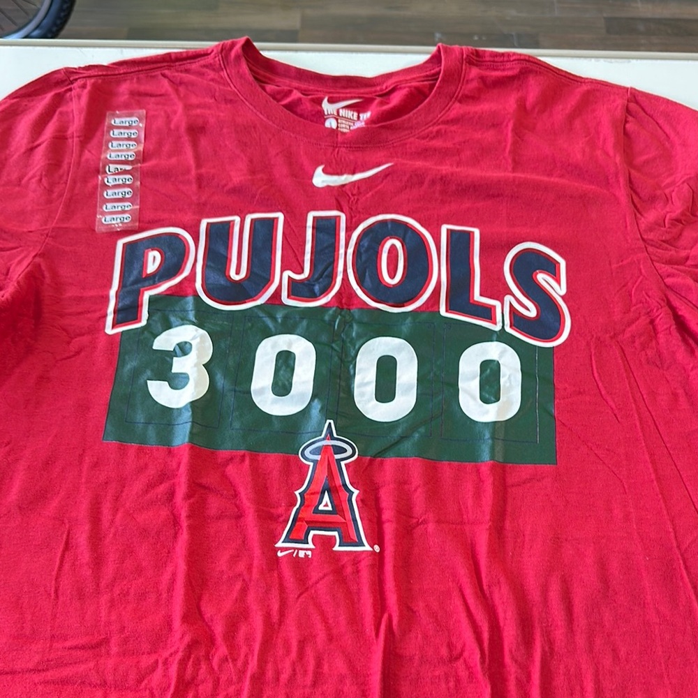 Nike Red Pujols 3000 Graphic Tee